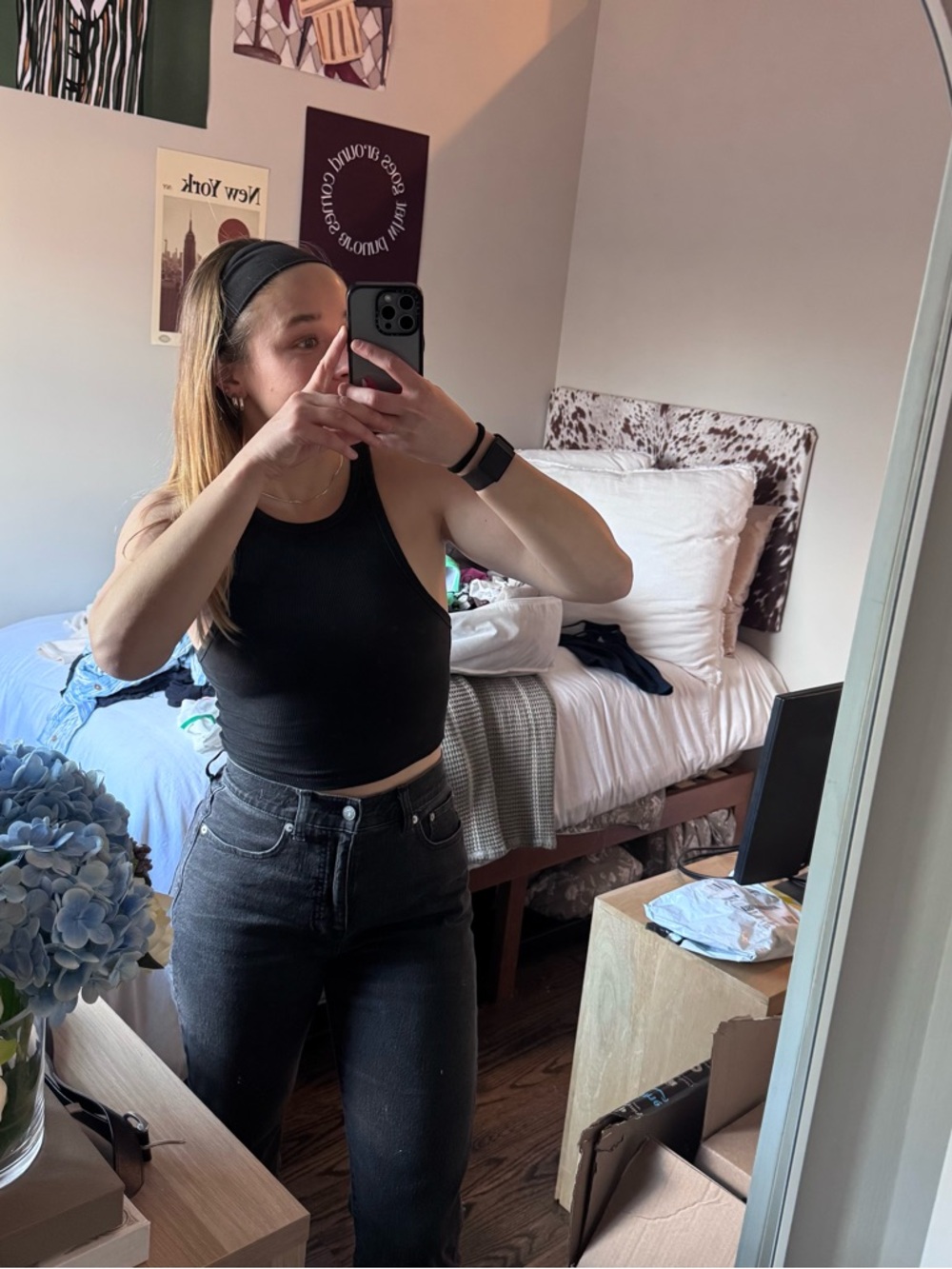 Zara Ribbed Round Neck Tank Top - Picture 7 of 10